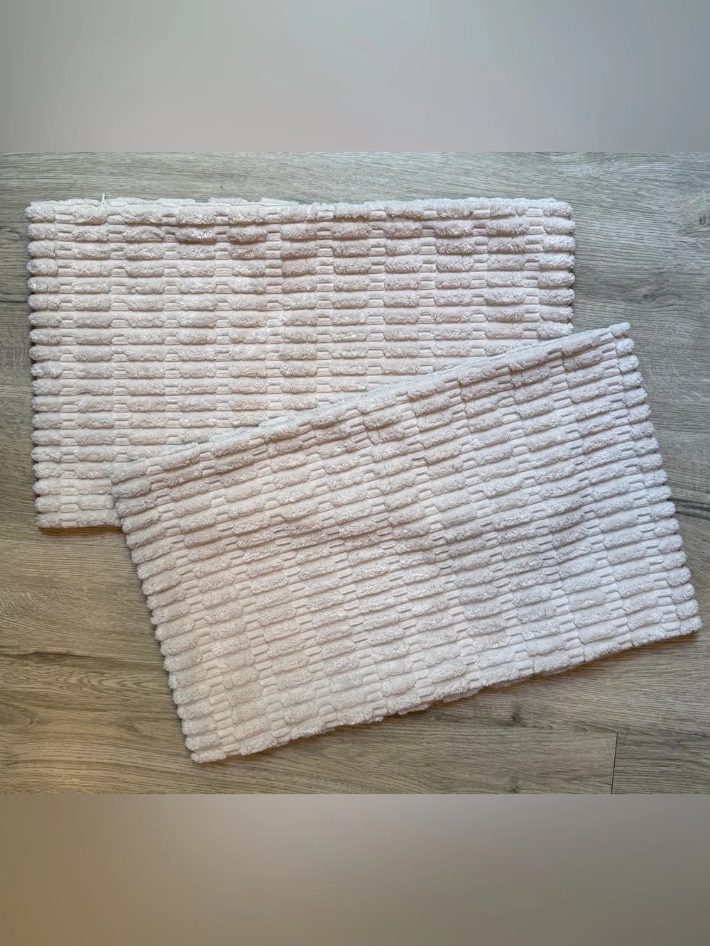 Pack of 2 Cream White Throw Pillow Covers 12x20” Soft Corduroy Boho Contemporary